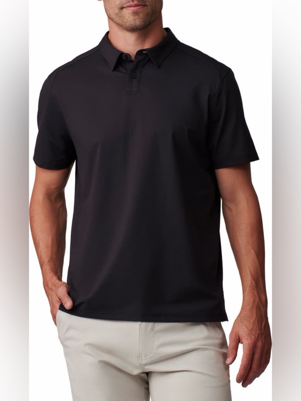 New RHONE Commuter Golf Polo Black